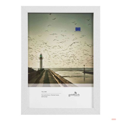 Bild von Bilderrahmen für 1 Foto Bildformat A4, MDF, Talinn weiss - VE 3