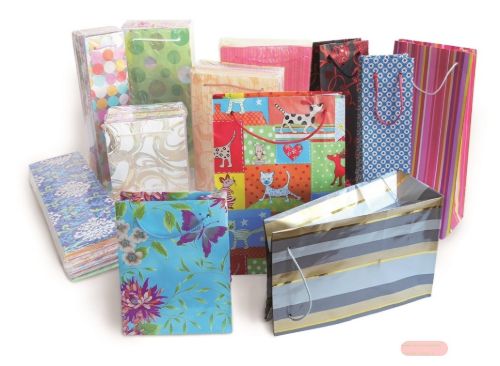 Bild von DEKOR-TASCHEN, Geschenktaschen diverse bedruckt assortiert, 16x22x8cm - VE 25