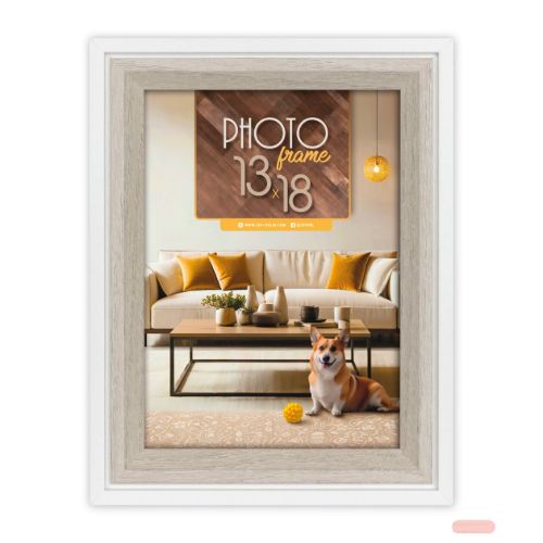 Bild von Bilderrahmen Holz Bologna white 10x15, BG746W - VE 3