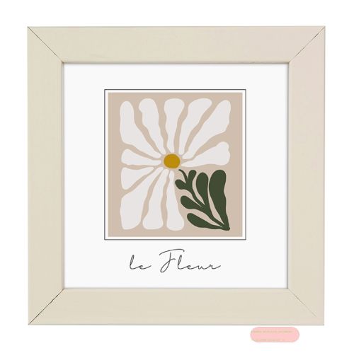Bild von Bilderrahmen für Foto Bildformat 10x10cm, Holz, Aura Beige - VE 3