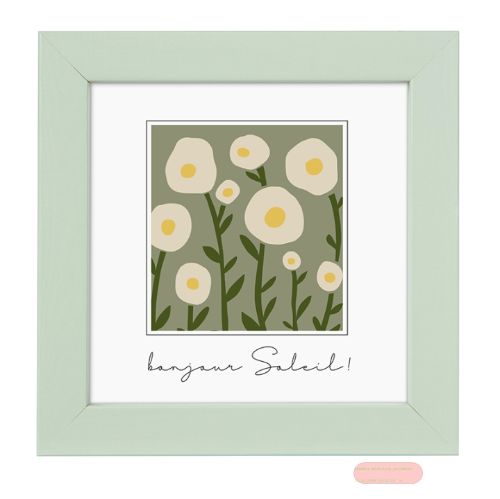 Bild von Bilderrahmen für Foto Bildformat 10x10cm, Holz, Aura Peppermint - VE 3