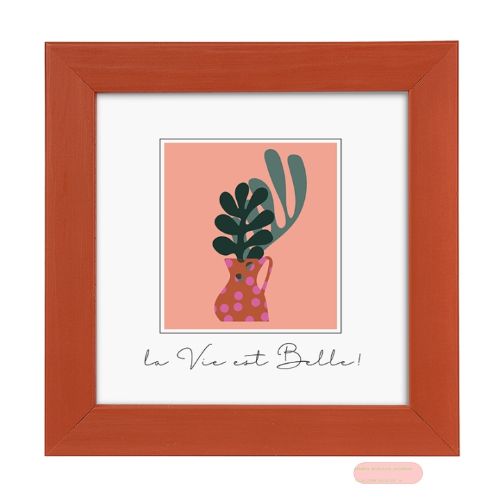 Bild von Bilderrahmen für Foto Bildformat 10x10cm, Holz, Aura Rust - VE 3