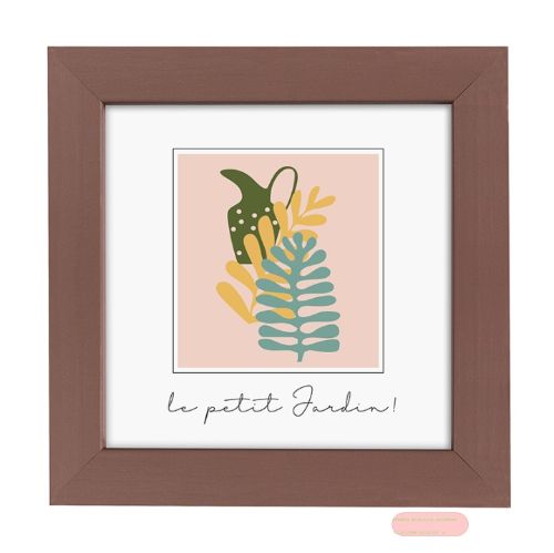 Bild von Bilderrahmen für Foto Bildformat 10x10cm, Holz, Aura Taupe - VE 3