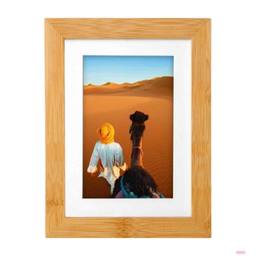 Bild von Bilderrahmen für Foto Bildformat 10x15/13x18cm, Bambus-Holz, Bamboo - VE 3