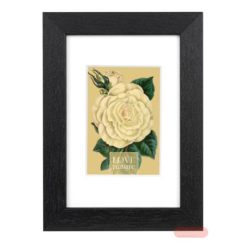 Bild von Bilderrahmen für Foto Bildformat 10x15/7x10cm, Holz, Rustiq black - VE 3