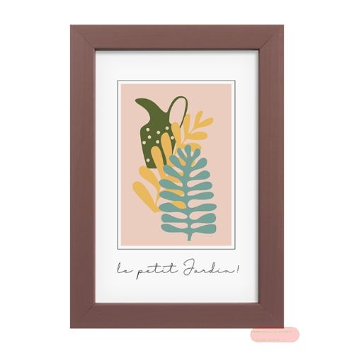 Bild von Bilderrahmen für Foto Bildformat 10x15cm, Holz, Aura Taupe - VE 3