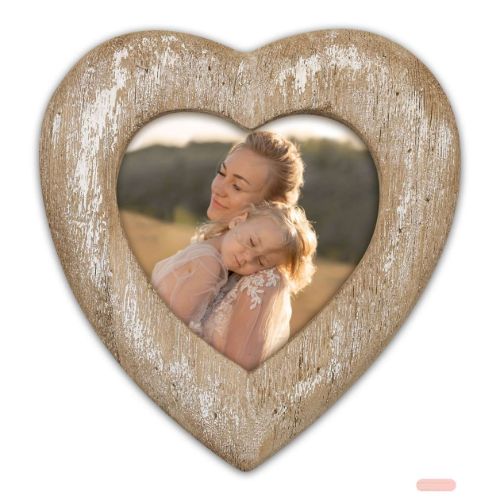 Bild von Bilderrahmen Holz Liebe Herz für Foto 10x10cm, RE8244 - VE 3