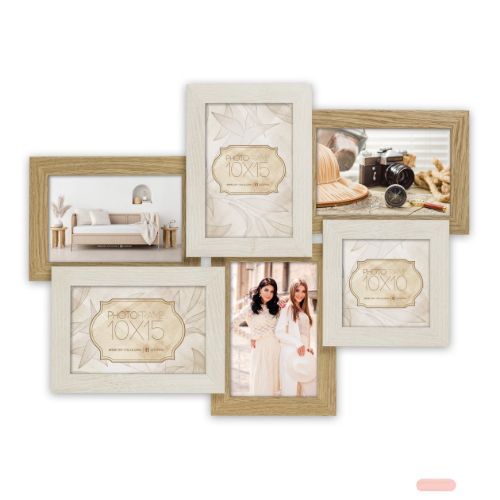 Bild von Bilderrahmen Holz Locarno White 5x10x15 1x10x10 (47x35), DT553W - VE 2