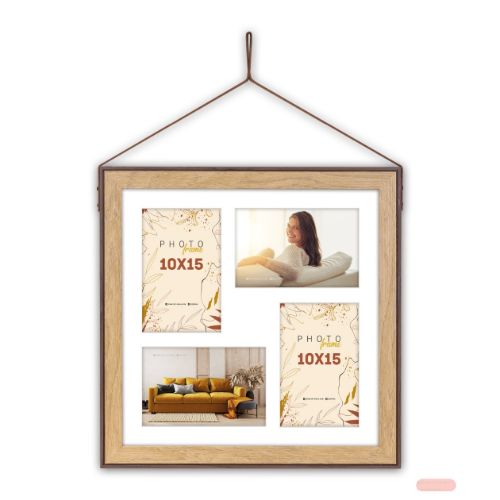 Bild von Bilderrahmen Holz Lugo 4Q 3x10x15cm (34x34), YH473 - VE 2