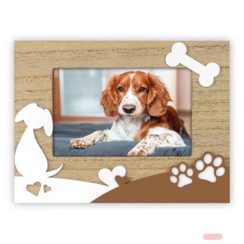 Bild von Bilderrahmen Holz Marley 10x15cm, Hunde, ZX764 - VE 3
