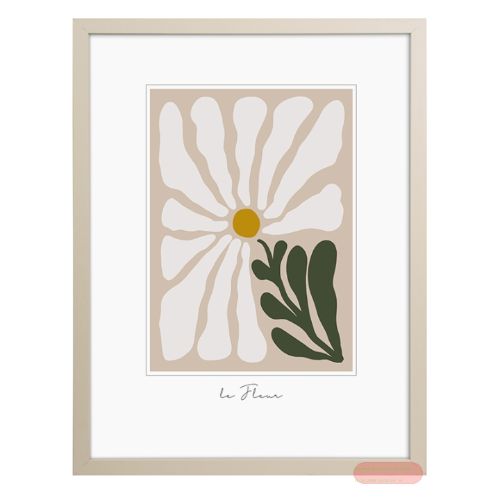 Bild von Bilderrahmen für Foto Bildformat 30x40cm, Holz, Aura Beige - VE 2