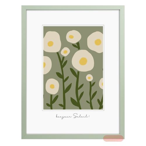 Bild von Bilderrahmen für Foto Bildformat 30x40cm, Holz, Aura Peppermint - VE 2