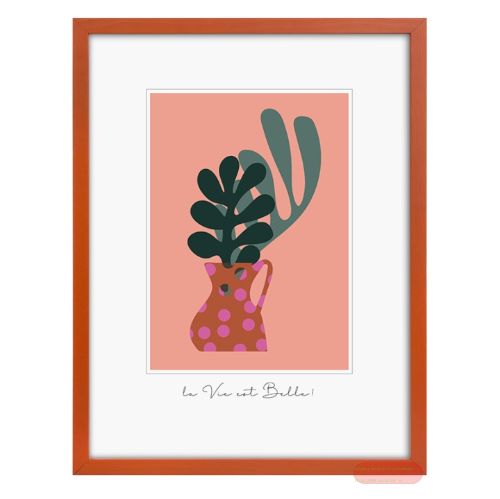 Bild von Bilderrahmen für Foto Bildformat 30x40cm, Holz, Aura Rust - VE 2