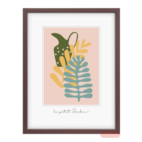 Bild von Bilderrahmen für Foto Bildformat 30x40cm, Holz, Aura Taupe - VE 2