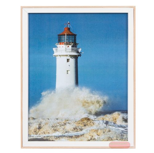 Bild von Bilderrahmen für Foto Bildformat 30x40cm, MDF, Ava weiss/natur