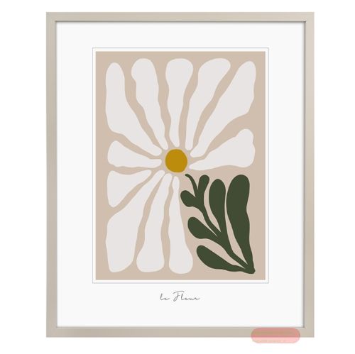 Bild von Bilderrahmen für Foto Bildformat 40x50cm, Holz, Aura Beige - VE 2