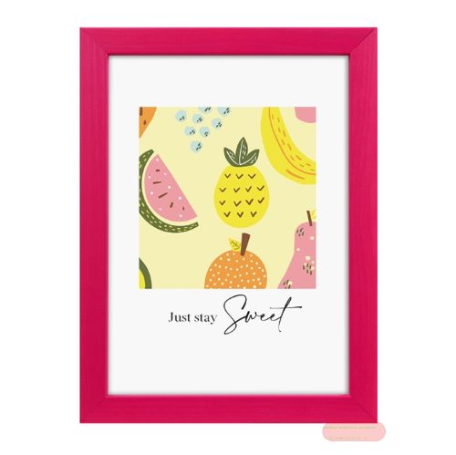 Bild von Bilderrahmen für Foto Bildformat 13x18cm, Holz, Lunaro pink - VE 3