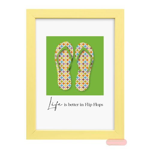 Bild von Bilderrahmen für Foto Bildformat 13x18cm, Holz, Lunaro yellow - VE 3