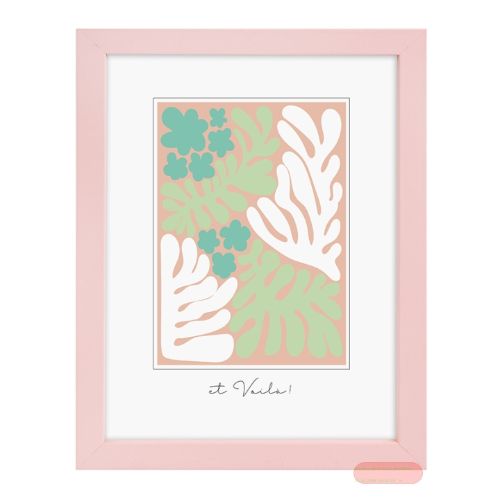 Bild von Bilderrahmen für Foto Bildformat 15x20cm, Holz, Aura Dirty Rose - VE 3