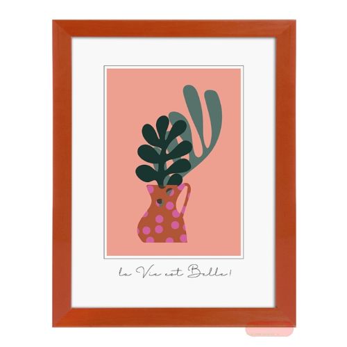 Bild von Bilderrahmen für Foto Bildformat 15x20cm, Holz, Aura Rust - VE 3