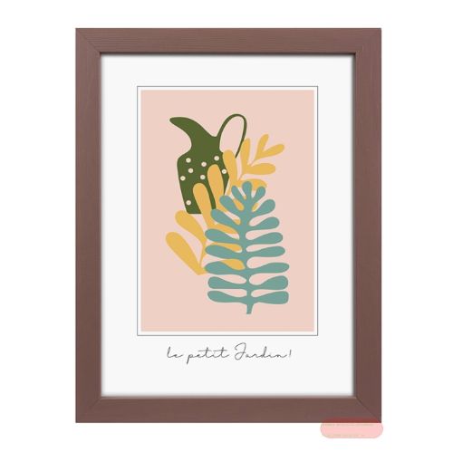 Bild von Bilderrahmen für Foto Bildformat 15x20cm, Holz, Aura Taupe - VE 3