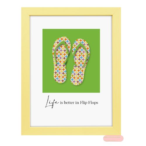 Bild von Bilderrahmen für Foto Bildformat 15x20cm, Holz, Lunaro yellow - VE 3