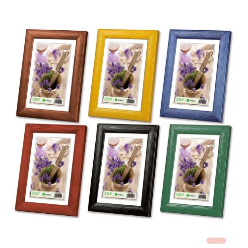 Bild von Bilderrahmen Holz, für Foto 10x15cm, mehrfach ass., M1951 - VE 12