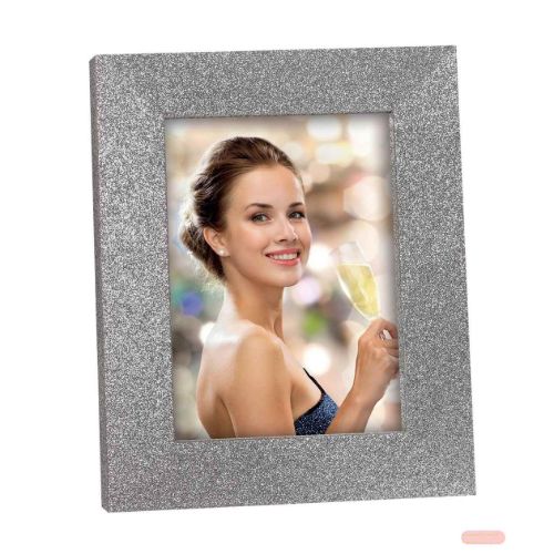 Bild von Bilderrahmen Holz, für Foto 13x18cm, Broadway silver, MG357 - VE 3