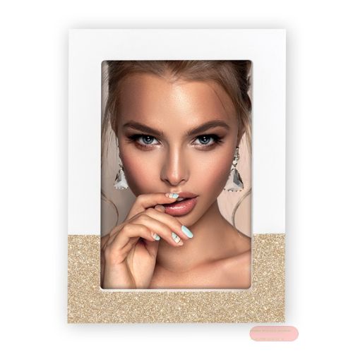 Bild von Bilderrahmen Holz, für Foto 13x18cm, Morgex weiss, ZA757W - VE 3