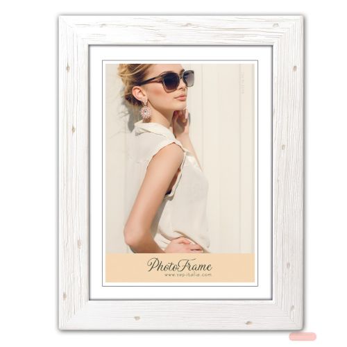 Bild von Bilderrahmen Holz Arte Povera 30x40cm, weiss, M5739, KIT - VE 6