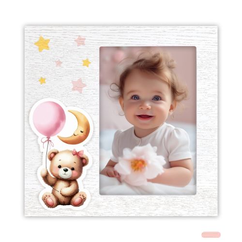 Bild von Bilderrahmen Holz Colin Pink 10x15, ER746P - VE 3