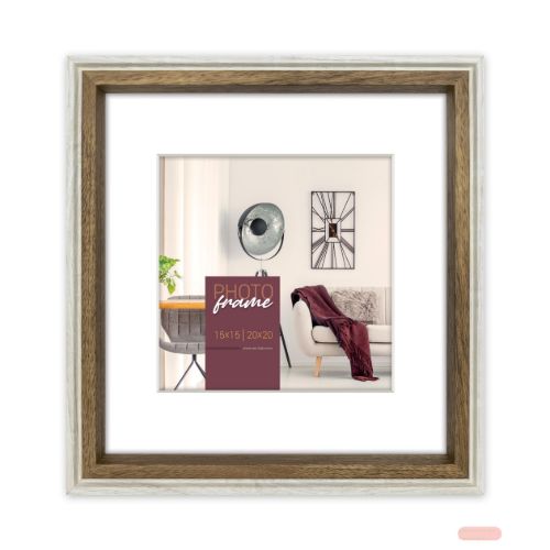 Bild von Bilderrahmen Holz Palmi White Fotos 20x20/30x30cm, DN730W - VE 2