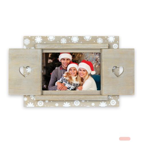 Bild von Bilderrahmen Holz Tirolo C Fotos 10x15cm, Herz, VP2764 - VE 3