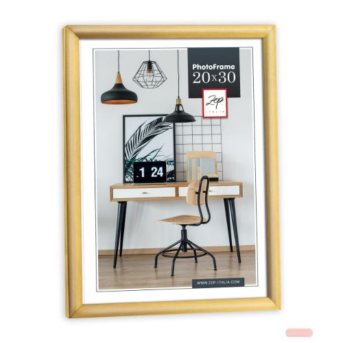 Bild von Bilderrahmen Kunststoff Basic Frame Gold 21x29,7, KG11 - VE 12