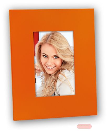 Bild von Bilderrahmen Metall  für Fotos 10x15cm, Arcobaleno orange, 94772C1O - VE 2