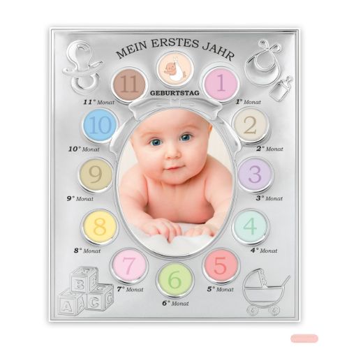 Bild von Bilderrahmen Metall Baby Geburtstag 12x3,5x3,5/ 9,5x12,5 (19,5x254), B122WT