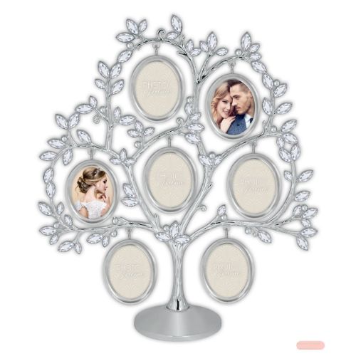 Bild von Bilderrahmen Metall Baum mit Kristalsteinen, Handel 7x6x5 (24x29), KV877