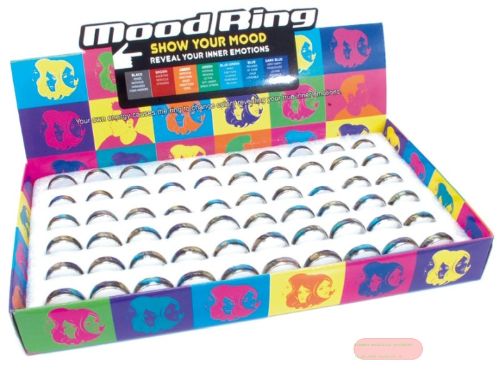 Bild von Blue Magic, zweiton Powermix Fingerringe, 4 grössen gemischt,  im Display - VE 60