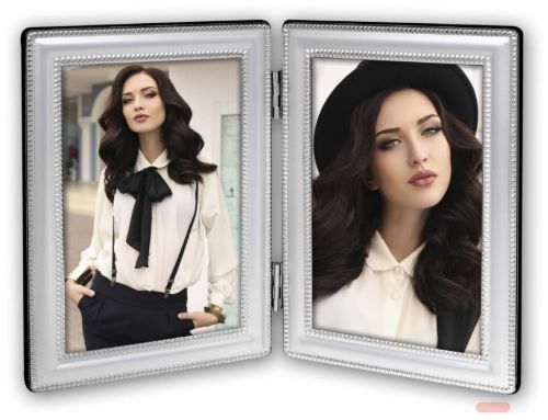 Bild von Bilderrahmen Metall für 2 Fotos 10x15cm, Silverline, 22DS4-4 - VE 2