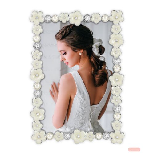 Bild von Bilderrahmen Metall mit Kristalsteinen, Bellini 10x15cm, KV3946 - VE 2