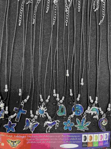 Bild von Blue Magic Kette mit Anhänger mehrfach gemischt, Displaykarte - VE 24