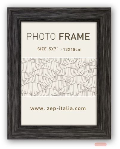 Bild von Bilderrahmen Kunststoff, für Foto 15x20cm, Tamigi black, CC568 - VE 8