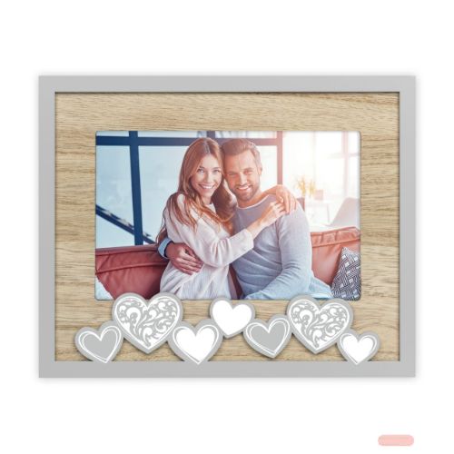 Bild von Bilderrahmen Lola, Holz, für Foto 10x15cm horizontal, DR2646 - VE 3