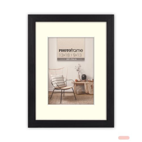 Bild von Bilderrahmen Malmo Black aus MDF für Foto 10x15/15x20cm, V4568B - VE 3