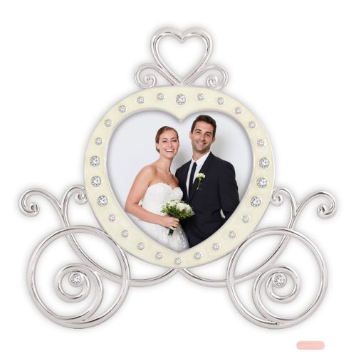 Bild von Bilderrahmen Metall mit Kristalsteinen, Cinderella, 9x9cm, P101 - VE 2