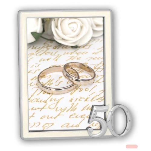 Bild von Bilderrahmen Metall mit Kristalsteinen, Fifty 10x15cm, P5046 - VE 2