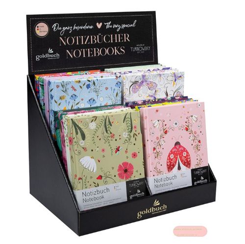 Bild von Display Notizbücher A5 - 200 S.neutral, Lesezeichen, Inhalt je 2 x Turnowsky gem. Auswahl: