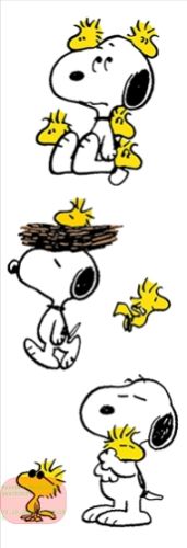 Bild von Bottle-Stickers 100x325cm, Vinyl, Wasserfest, Snoopy (1 Blatt/Pack) - VE 10 (Pack)