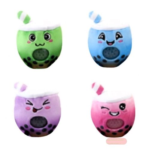 Bild von BUBBLE TEA SQUISHY BEAD BALL, Squeeze mit Plüsch, ca.11cm, Display - VE 12