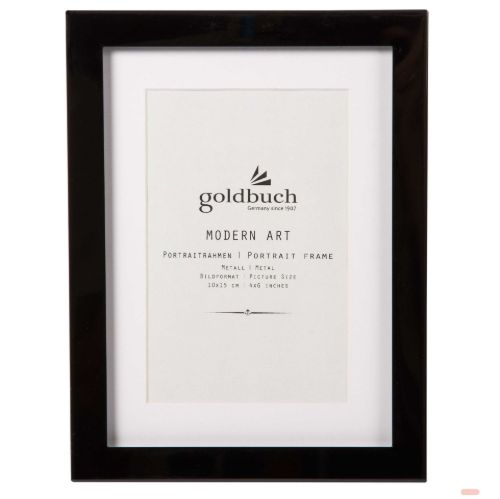 Bild von Bilderrahmen Modern Art Black Bildformat 10x15cm, metall, schwarz - VE 2